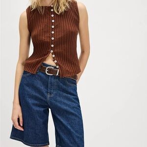 Free People Button-Up Top